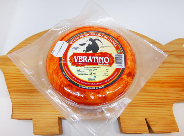 QUESO SEMICURADO CON PIMENTON SIN LACTOSA “VERATINO”