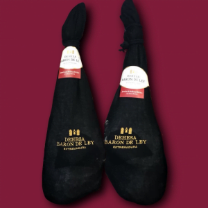 JAMON IBERICO BELLOTA 75% RAZA IBERICA “BARON DE LEY” (VITOLA ROJA)