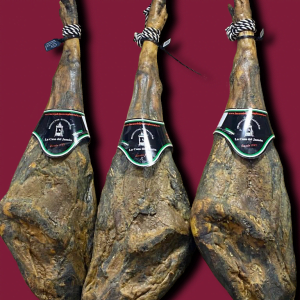JAMON IBERICO DE BELLOTA 100% RAZA IBERICA (VITOLA NEGRA)