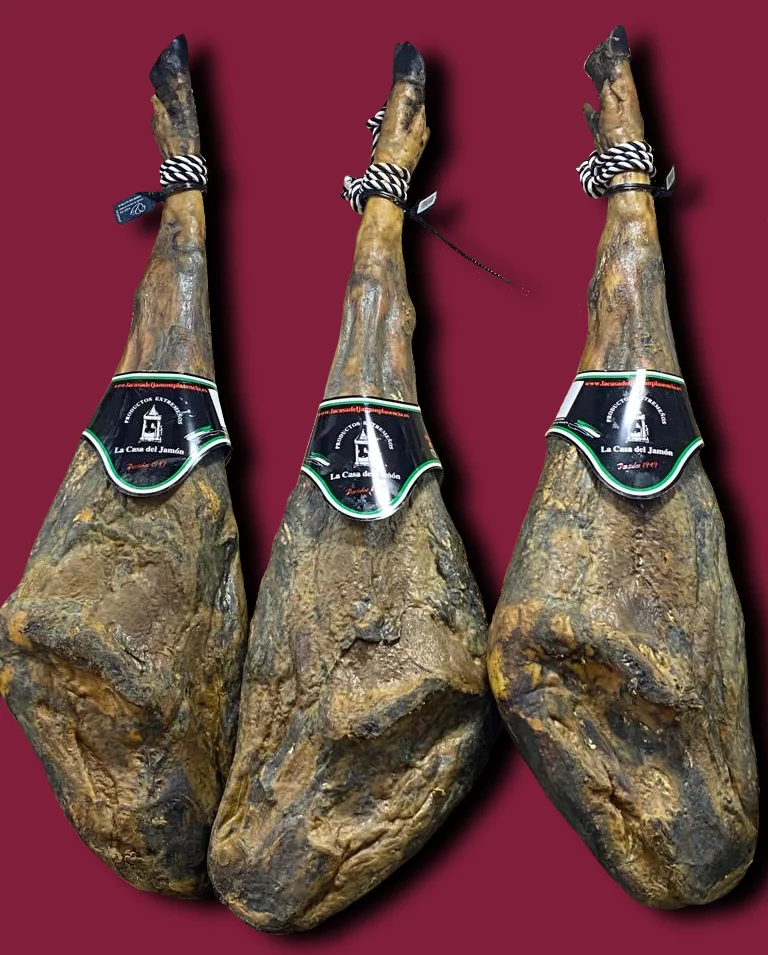 JAMON IBERICO DE BELLOTA 100% RAZA IBERICA (VITOLA NEGRA)